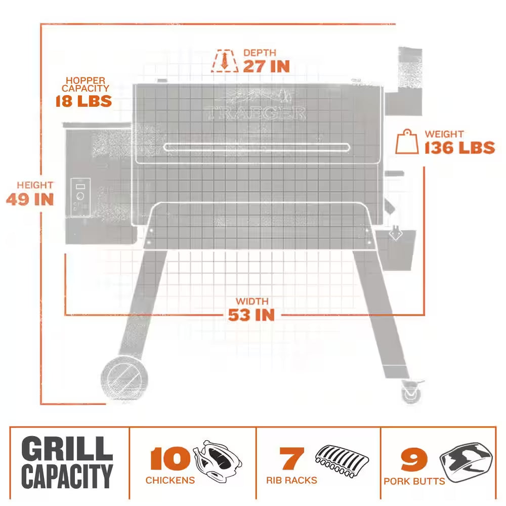 Pro Series 34 Pellet Grill in Bronze