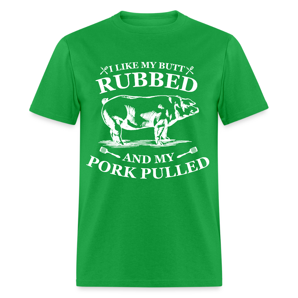 Butt Rubbed T-Shirt Colors - bright green