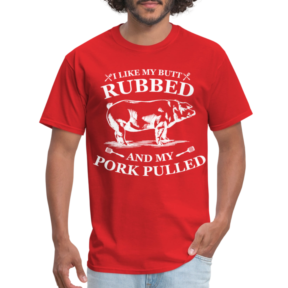 Butt Rubbed T-Shirt Colors - red