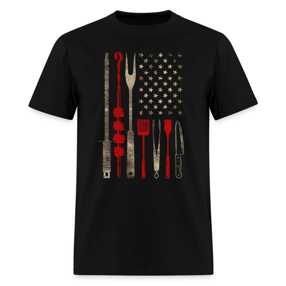 BBQ Flag Updated Unisex Classic T-Shirt - black