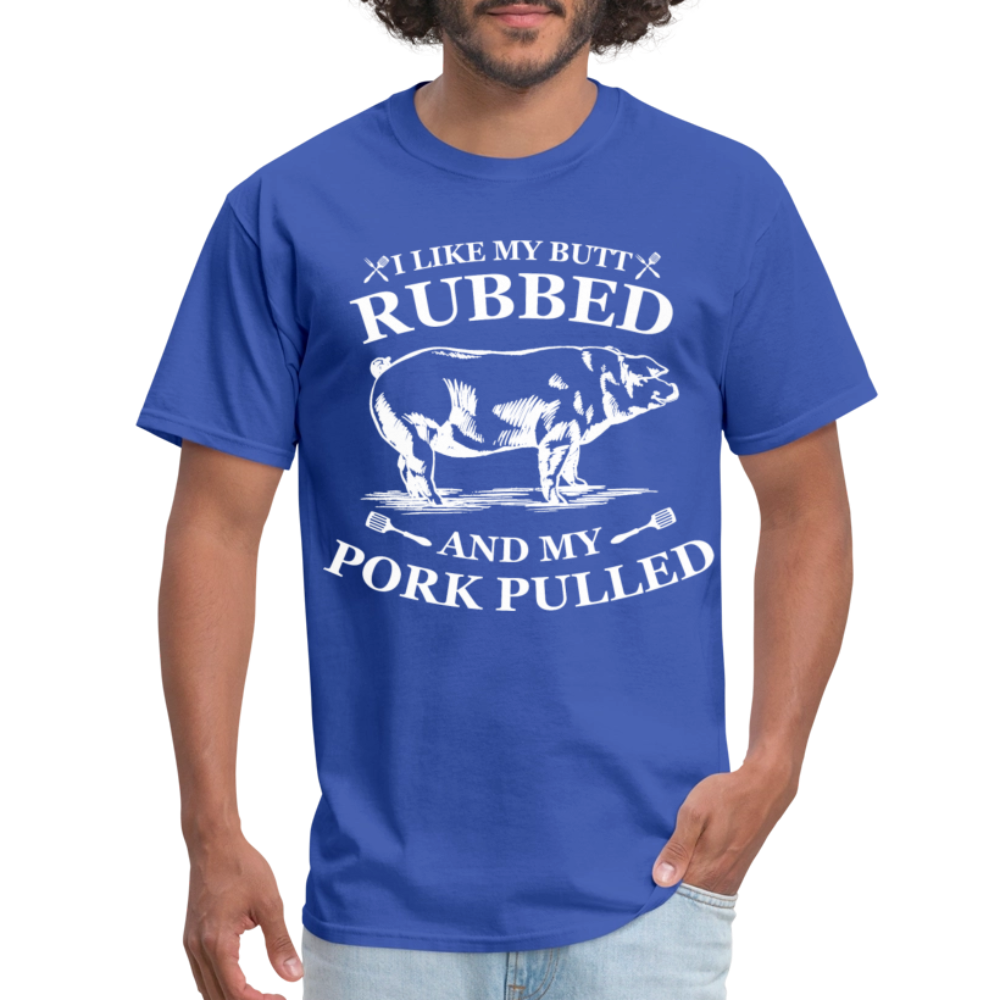 Butt Rubbed T-Shirt Colors - royal blue