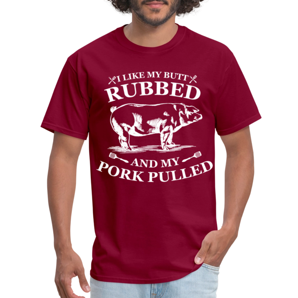 Butt Rubbed T-Shirt Colors - burgundy