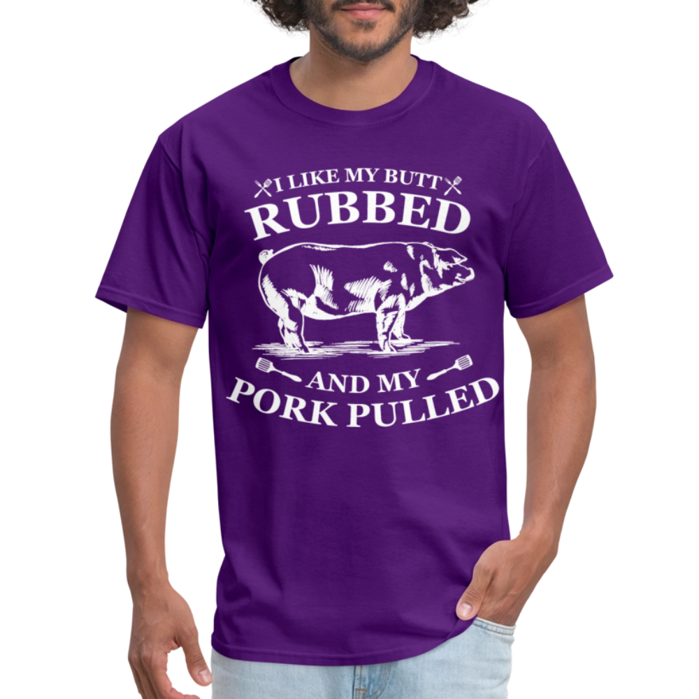 Butt Rubbed T-Shirt Colors - purple
