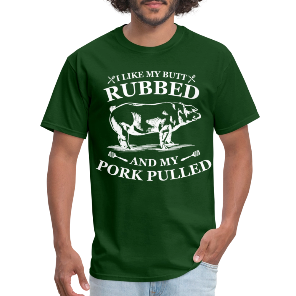 Butt Rubbed T-Shirt Colors - forest green