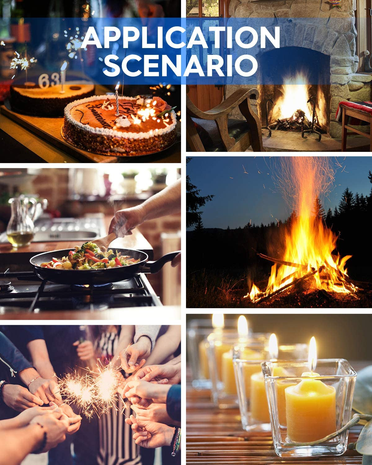 Candle Lighter, Electric Rechargeable Arc Lighter with LED Battery Display Long Flexible Neck USB Lighter for Light Candles Gas Stoves Camping Barbecue