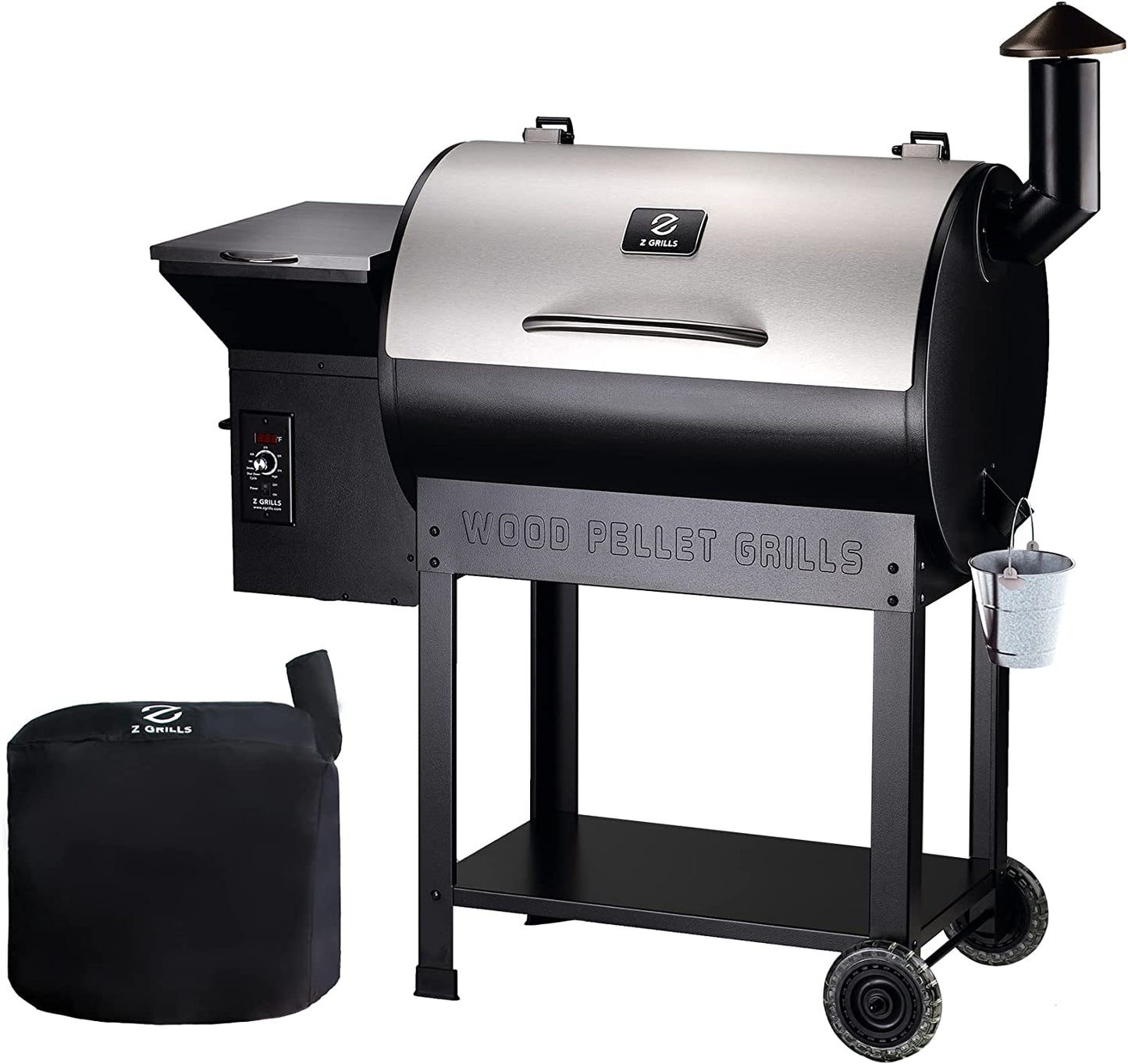 "Ultimate Outdoor Cooking Experience: 8 in 1 Wood Pellet Grill & Smoker with Auto Temperature Control, Massive 697 Sq in Cooking Area - Get the 7002E Now!"