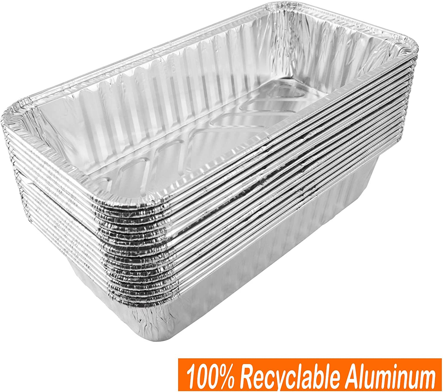 15 Pack Aluminum BBQ Drip Pans Grill Grease Trays Foil Pan Compatible Traeger Timberline Pellet Grills BAC404