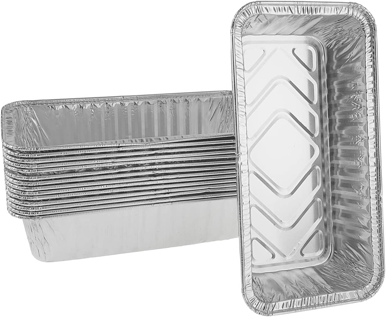 15 Pack Aluminum BBQ Drip Pans Grill Grease Trays Foil Pan Compatible Traeger Timberline Pellet Grills BAC404