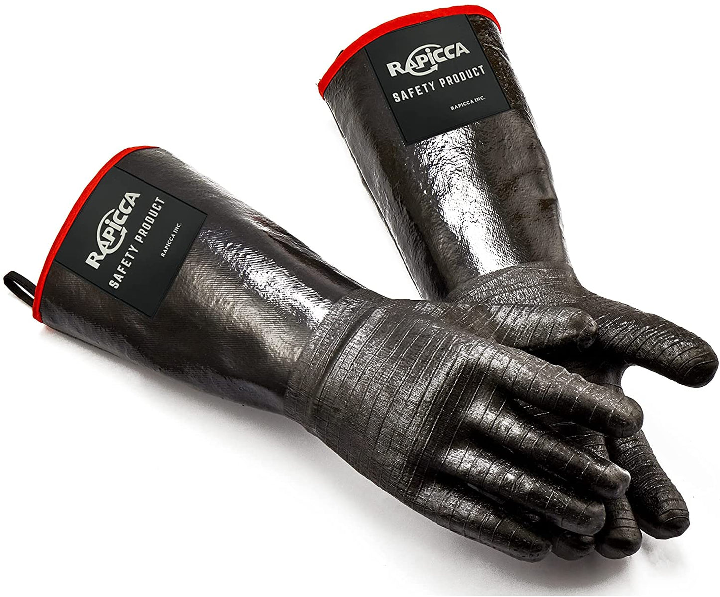 BBQ Grill Oven Gloves 14 Inches,932℉,Heat Resistant-Smoker, Cooking Barbecue Gloves, for Handling Heat Food Right on Your Fryer,Grill, Waterproof, Fireproof, Oil Resistant Neoprene Coating