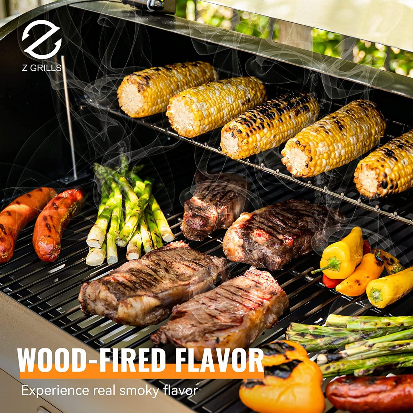 "Ultimate Outdoor Cooking Experience: 8 in 1 Wood Pellet Grill & Smoker with Auto Temperature Control, Massive 697 Sq in Cooking Area - Get the 7002E Now!"