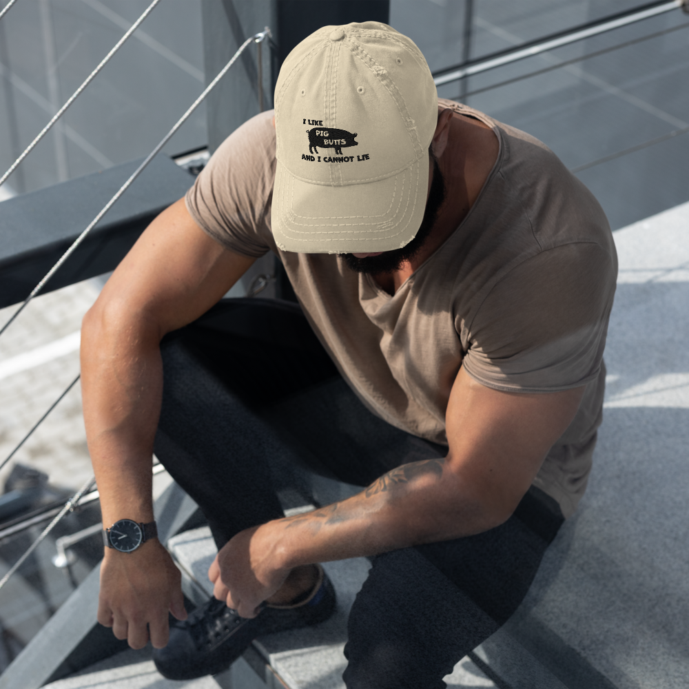 I Love Pig Butts Dad Hat