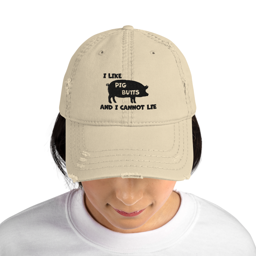 I Love Pig Butts Dad Hat