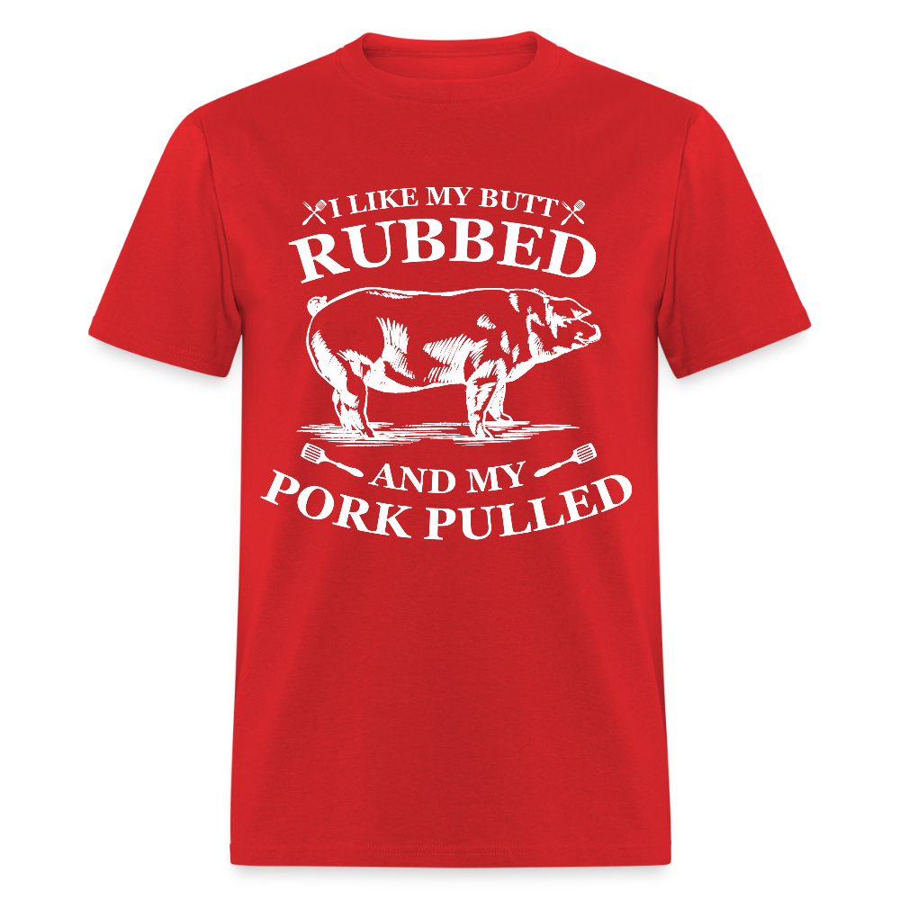 Butt Rubbed T-Shirt Colors - red