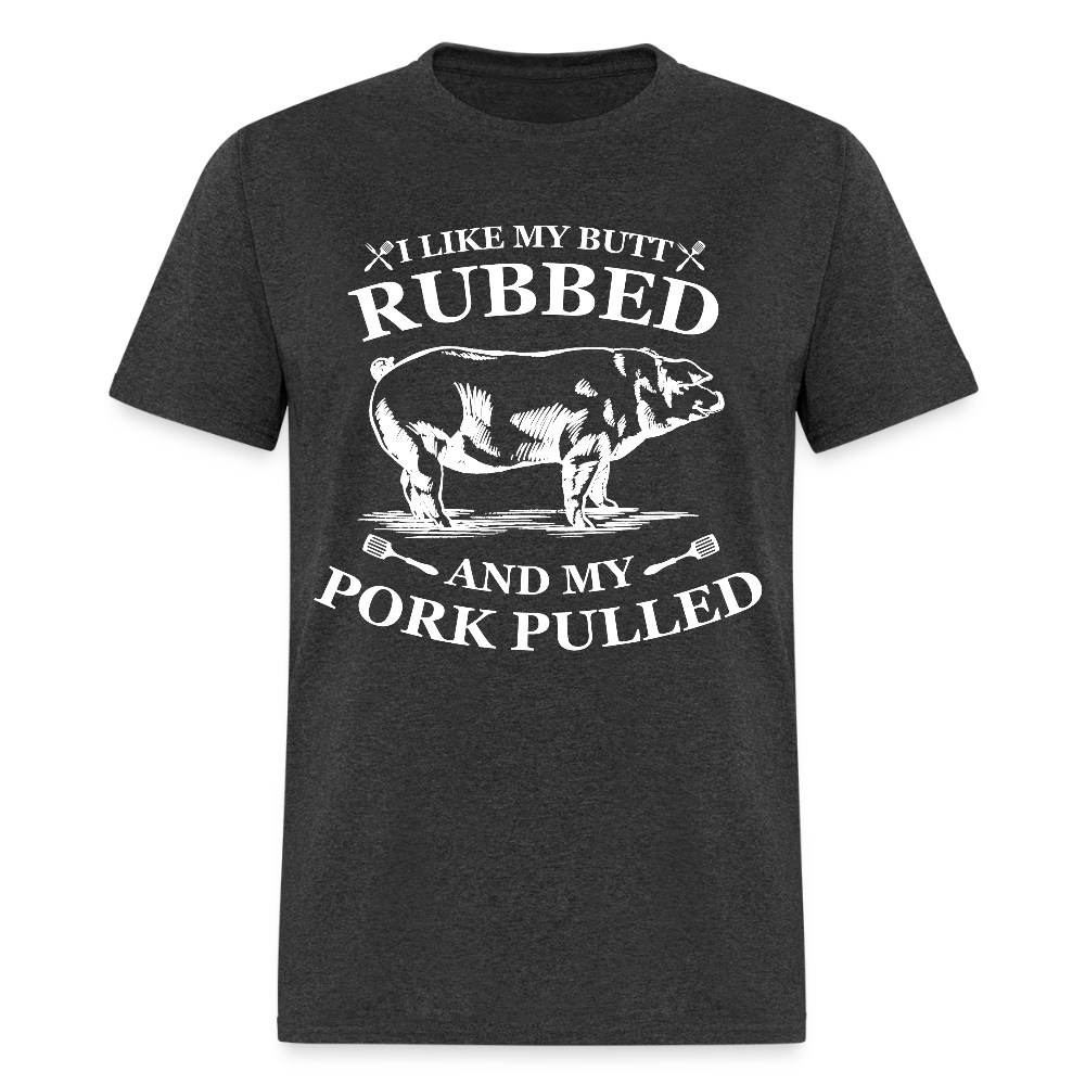Butt Rubbed T-Shirt Colors - heather black