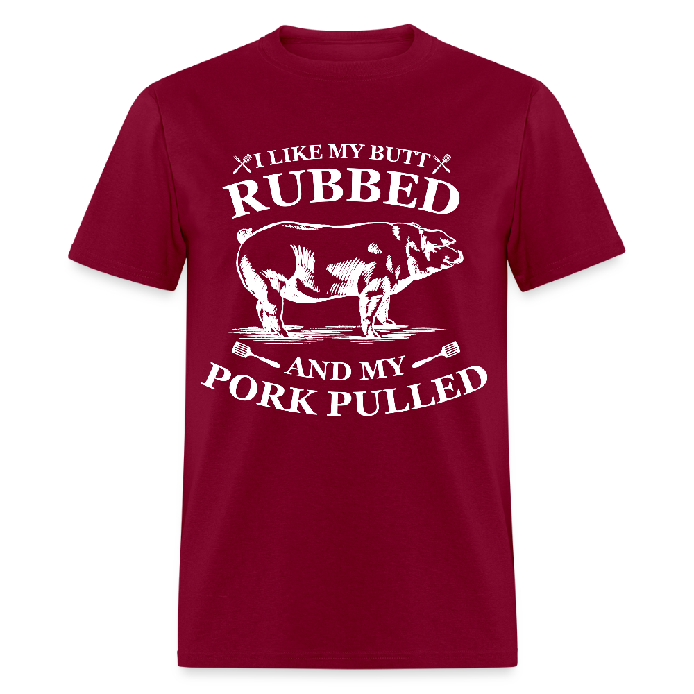 Butt Rubbed T-Shirt Colors - burgundy