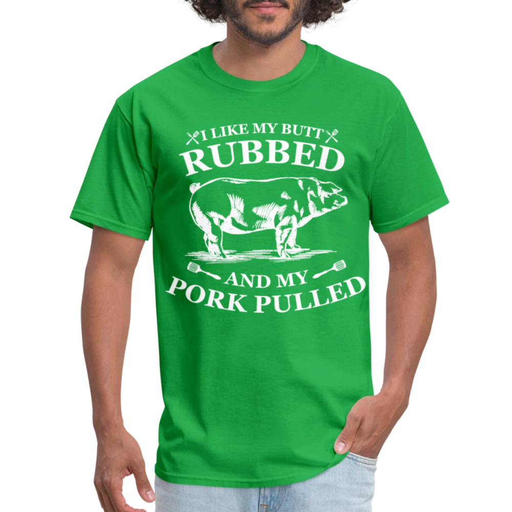 Butt Rubbed T-Shirt Colors - bright green