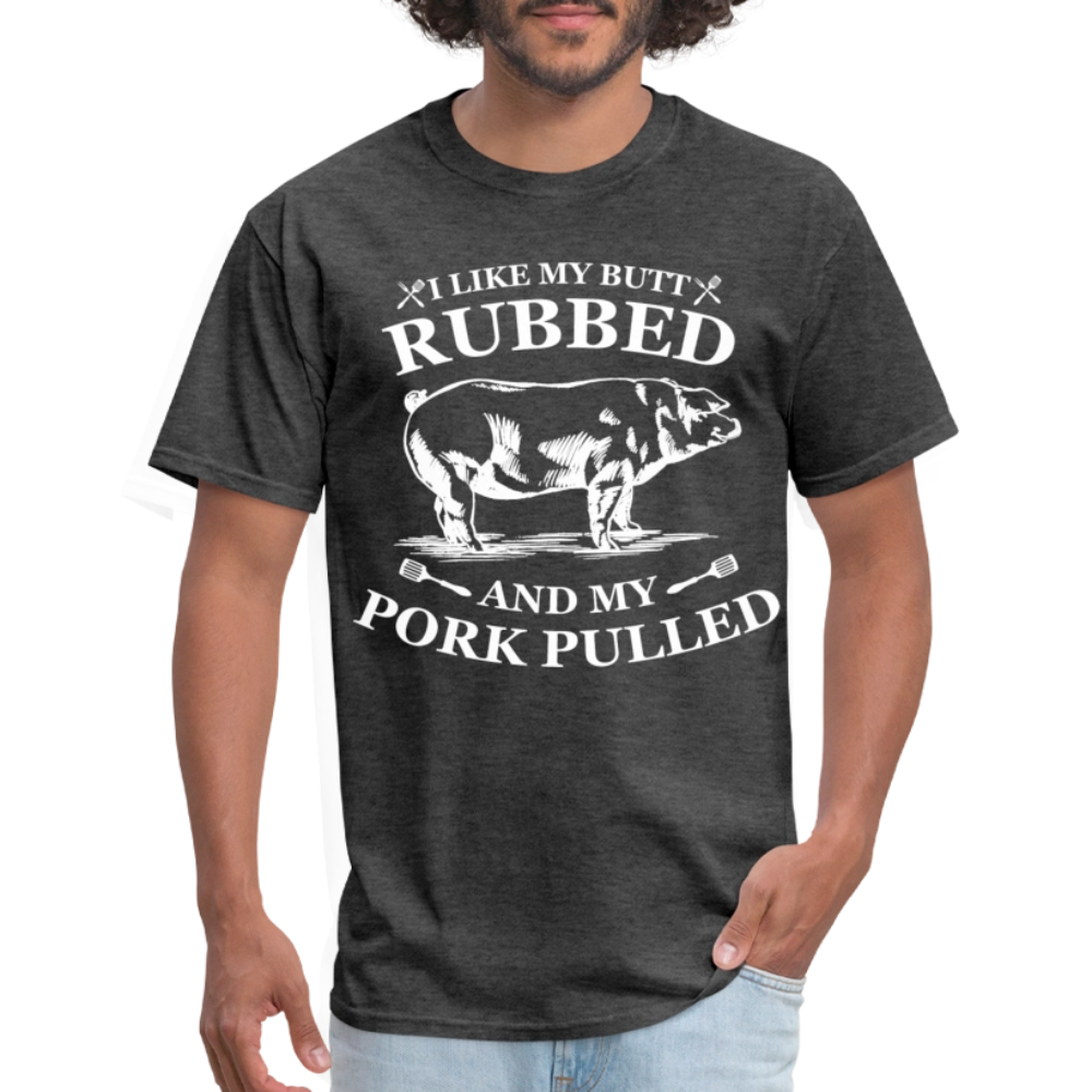 Butt Rubbed T-Shirt Colors - heather black