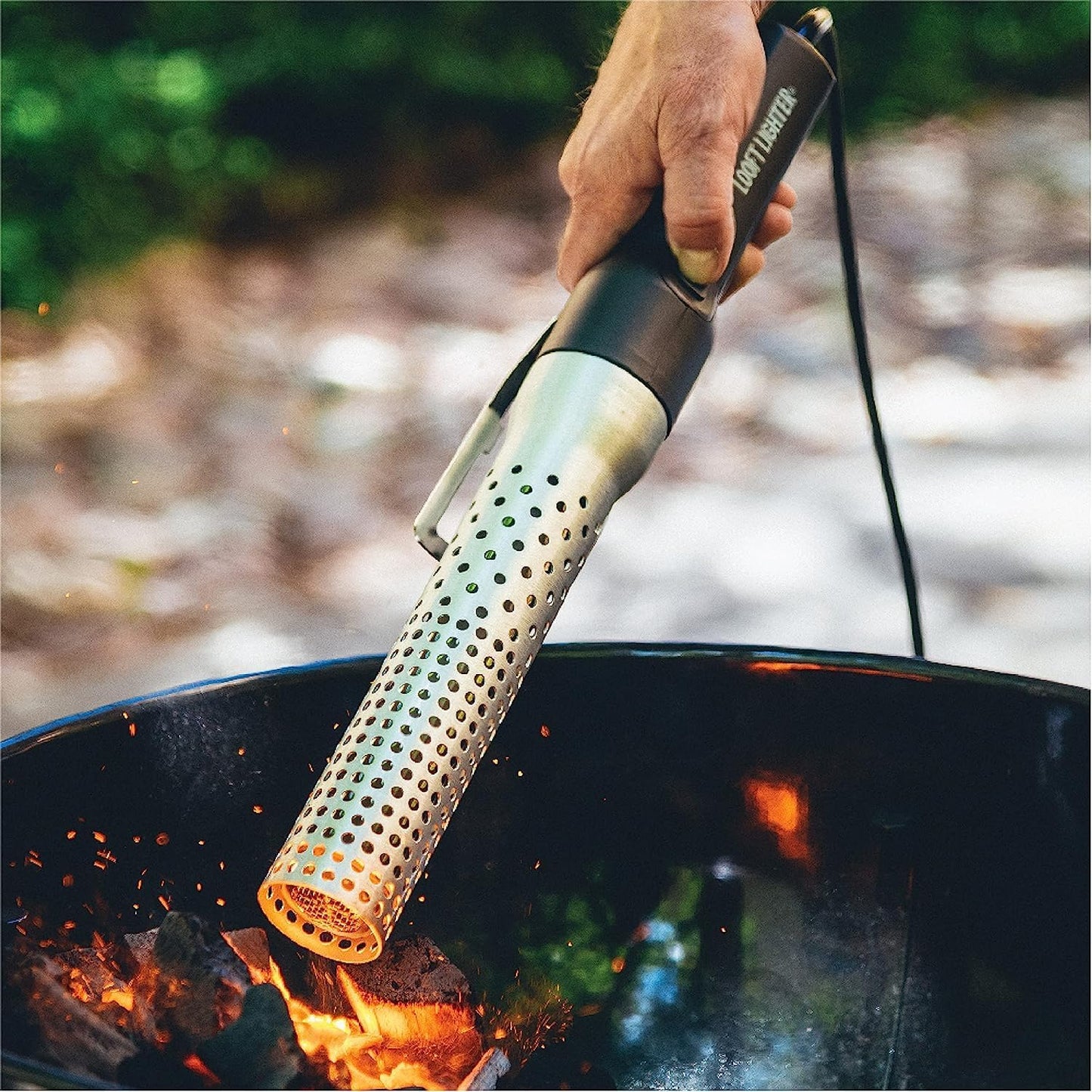 Looft Lighter 1 | All-Electric Charcoal Starter | Super Heated Air Reaches 1200°F in 60 Sec | Lights All Fuels: Briquettes, Fireplace Logs, and More