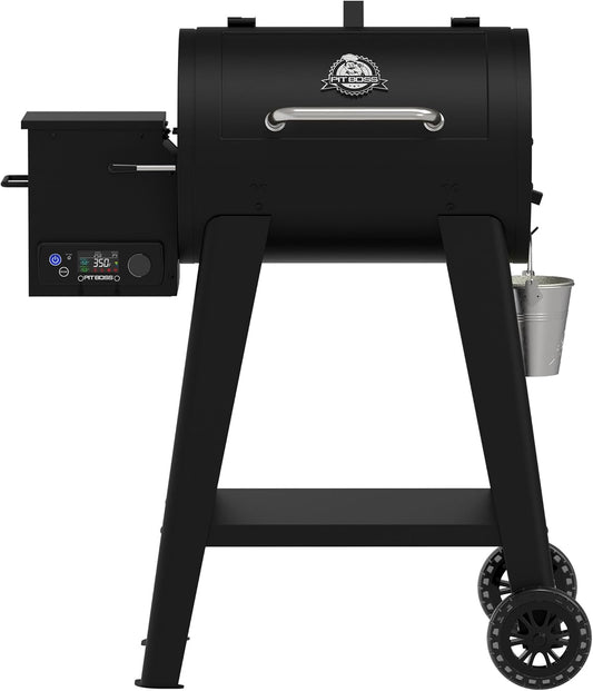 500 FB2 Series Wood Pellet Grill & Smoker with Flame Broiler and LCD Digital Controller, 518-Sq. In. Cooking Space, 180°F to 500°F Temperature Range, Meat Probe, 5 Lb. Pellet Hopper, Black
