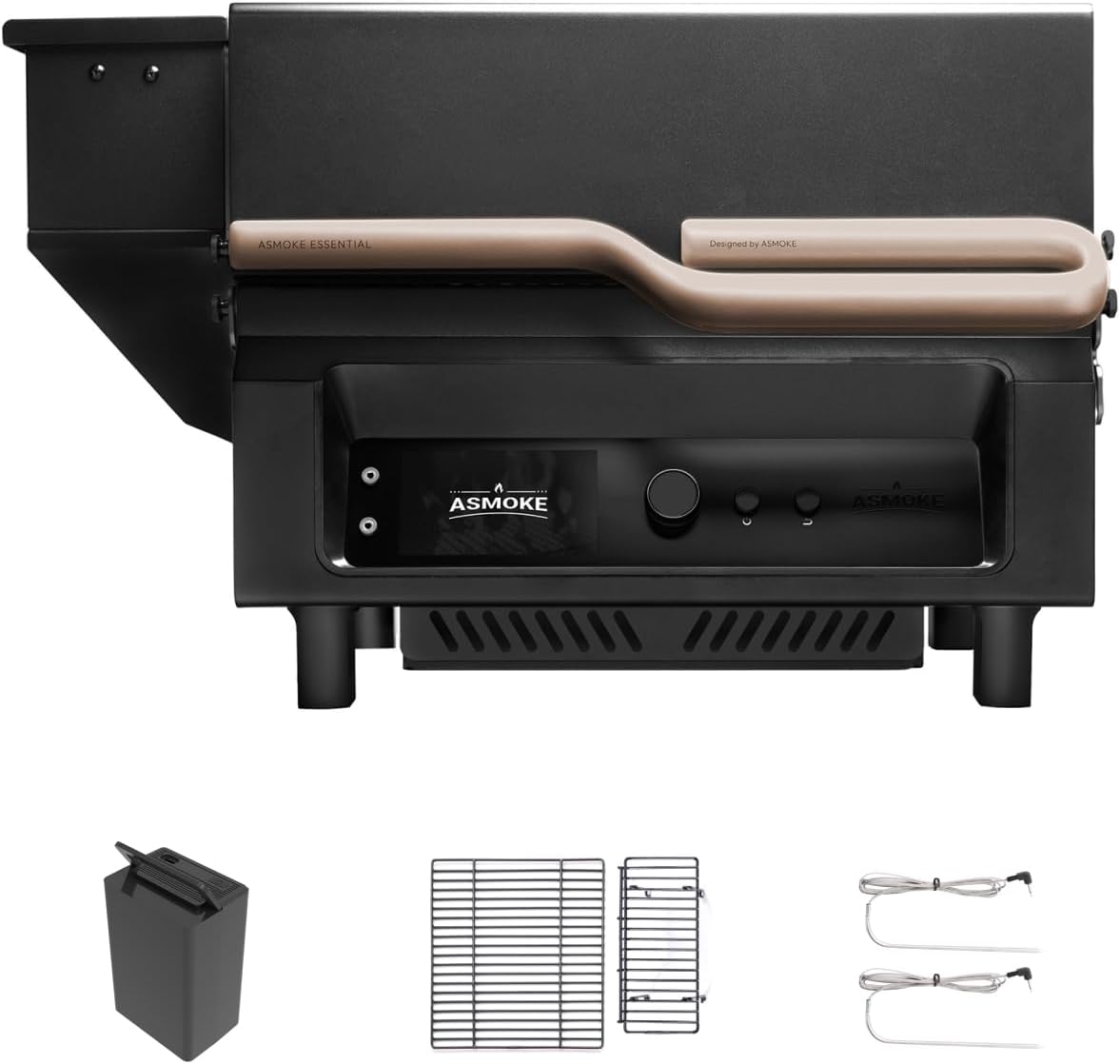 Guga's Essential V2 – Smart Portable Wood Pellet Grill & Smoker with Wi-Fi Control, 8-in-1 Versatility, and Effortless Cleanup for Perfect Family BBQs