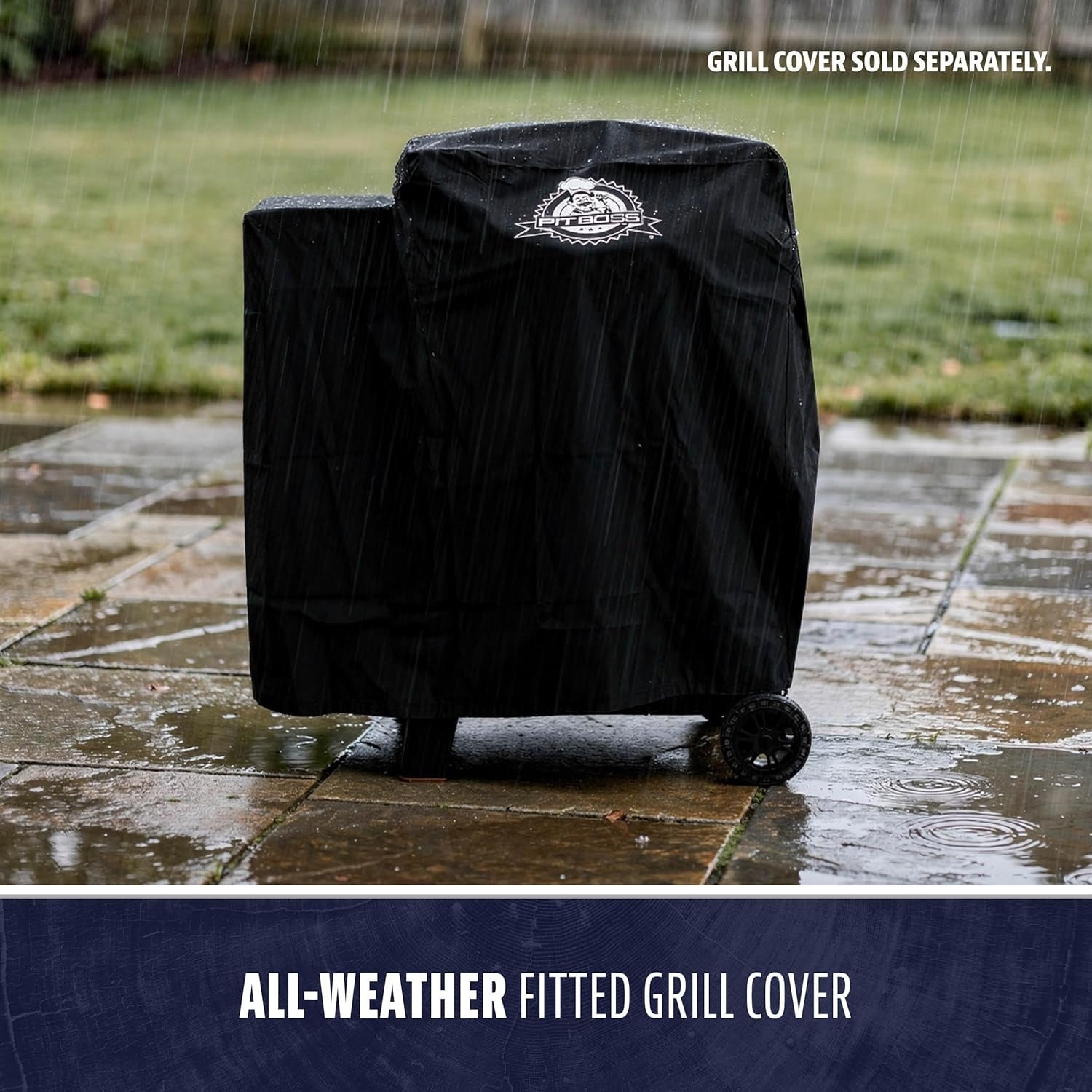 500 FB2 Series Wood Pellet Grill & Smoker with Flame Broiler and LCD Digital Controller, 518-Sq. In. Cooking Space, 180°F to 500°F Temperature Range, Meat Probe, 5 Lb. Pellet Hopper, Black