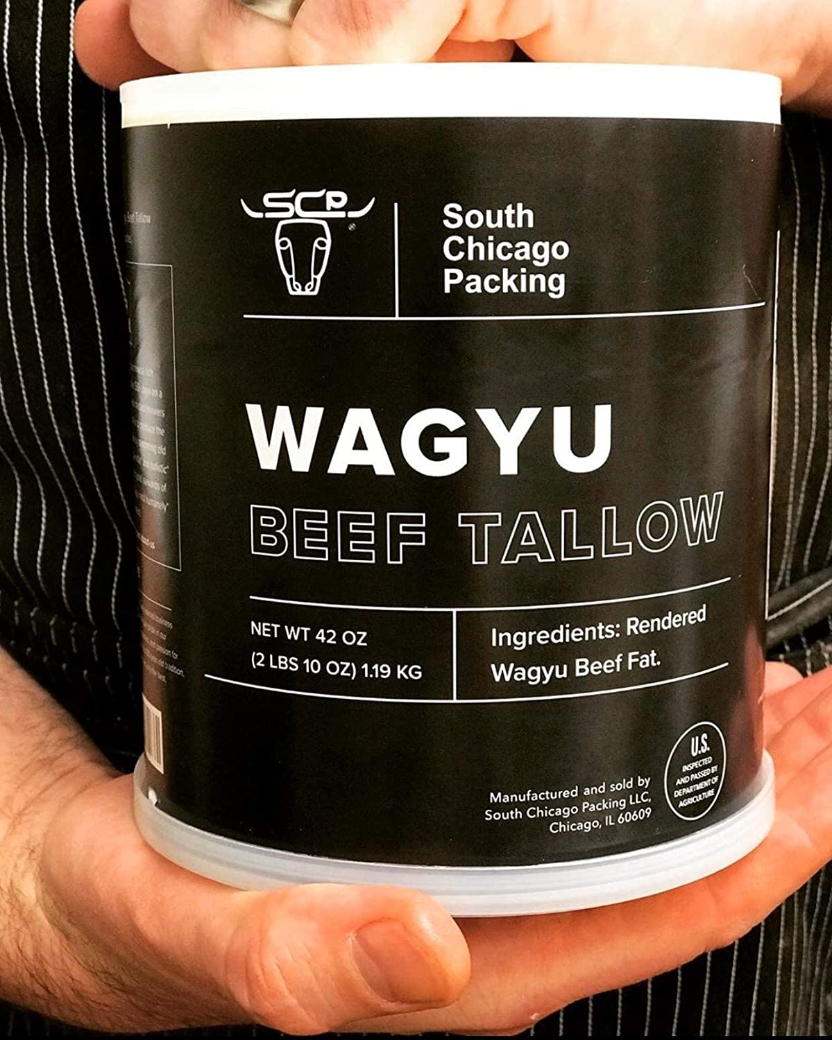 South Chicago Packing Wagyu Beef Tallow, 42 Ounces, Paleo-Friendly, Keto-Friendly, 100% Pure Wagyu