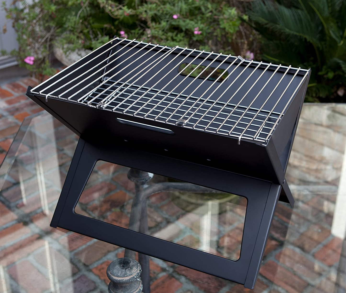 60508 Notebook BBQ Grill Instant Foldable and Easy Portability - Charcoal Grill