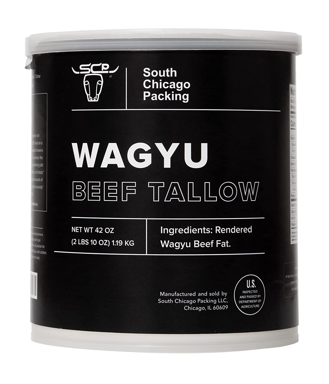 South Chicago Packing Wagyu Beef Tallow, 42 Ounces, Paleo-Friendly, Keto-Friendly, 100% Pure Wagyu