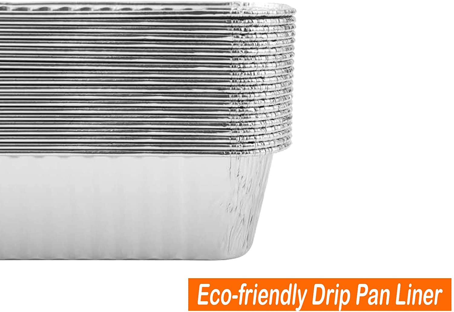 15 Pack Aluminum BBQ Drip Pans Grill Grease Trays Foil Pan Compatible Traeger Timberline Pellet Grills BAC404