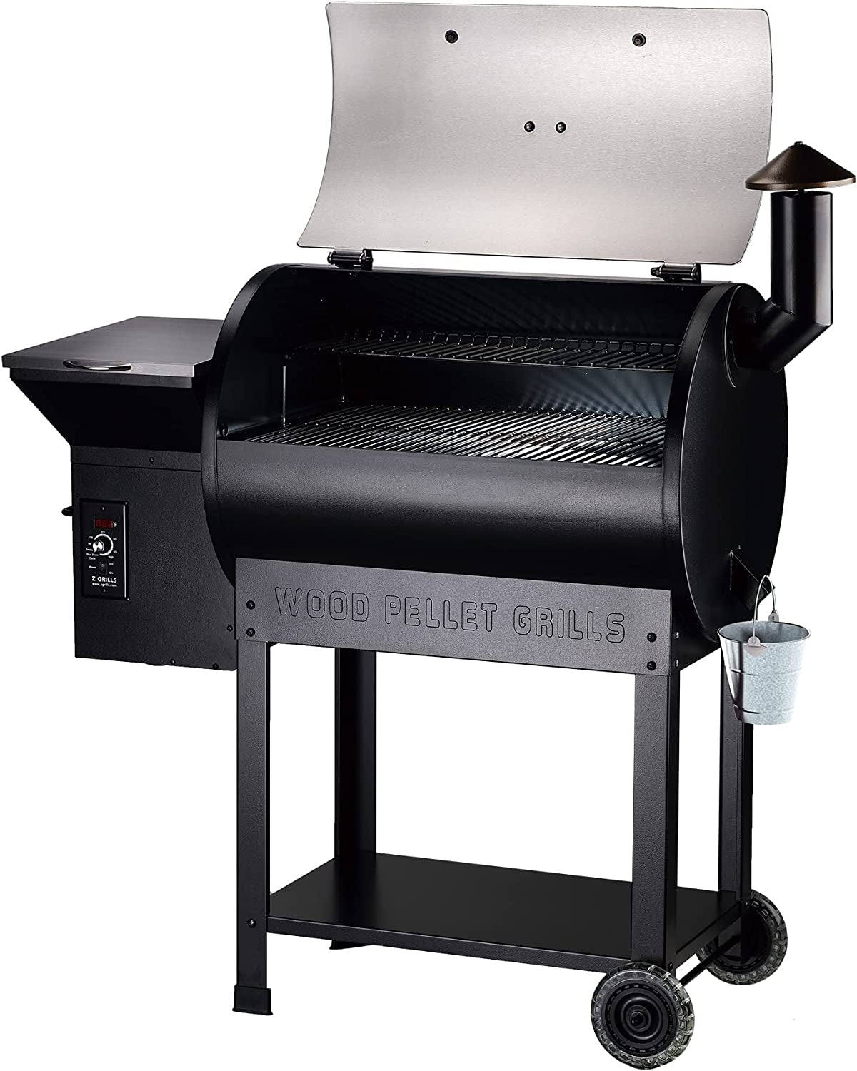 "Ultimate Outdoor Cooking Experience: 8 in 1 Wood Pellet Grill & Smoker with Auto Temperature Control, Massive 697 Sq in Cooking Area - Get the 7002E Now!"