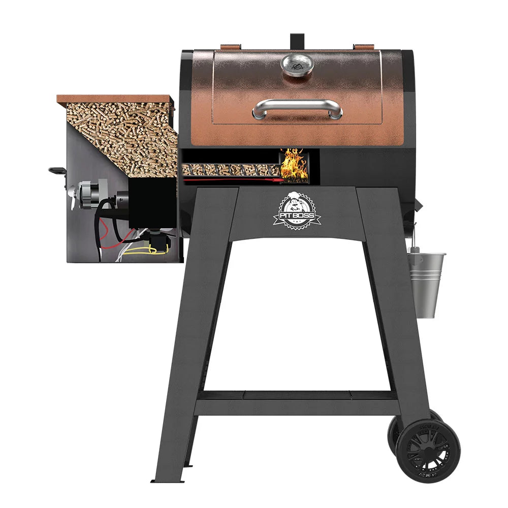 Pit Boss Lexington 540 Sq. In. Wood Pellet Grill W/ Flame Broiler and Meat Probe